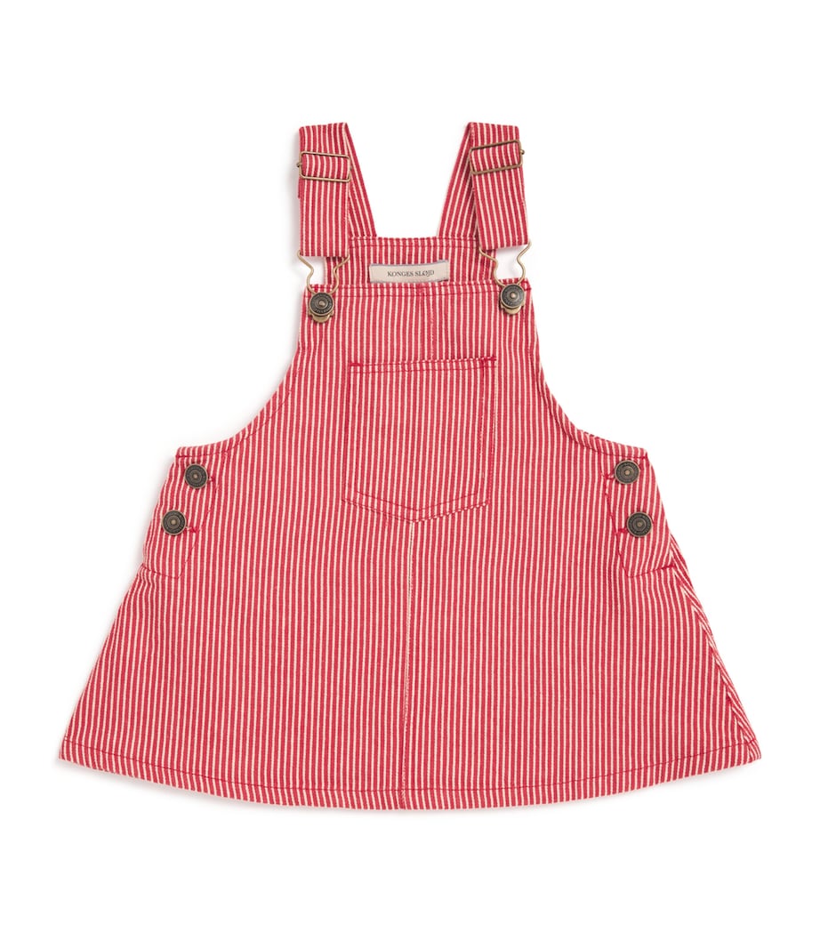 Denim Stripe Overall Dress (12 Months-4 Years) P25119 MILK ROUGE Image 1