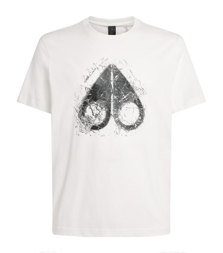 Moose Knuckles Mens Cotton Icebreak T-Shirt White Image 1