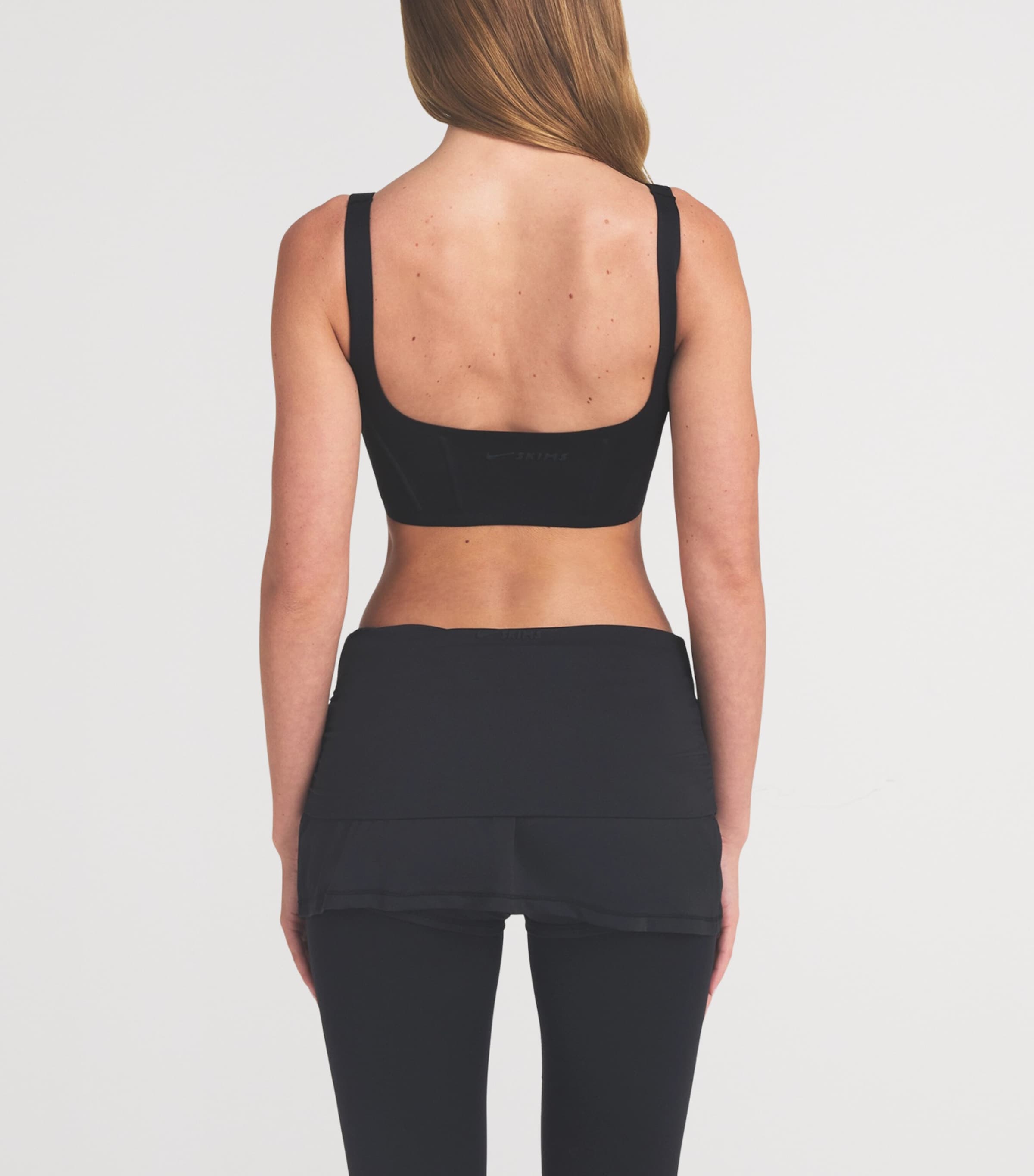 NikeSKIMS Womens NikeSKIMS Corset Sports Bra Obsidian Image 5
