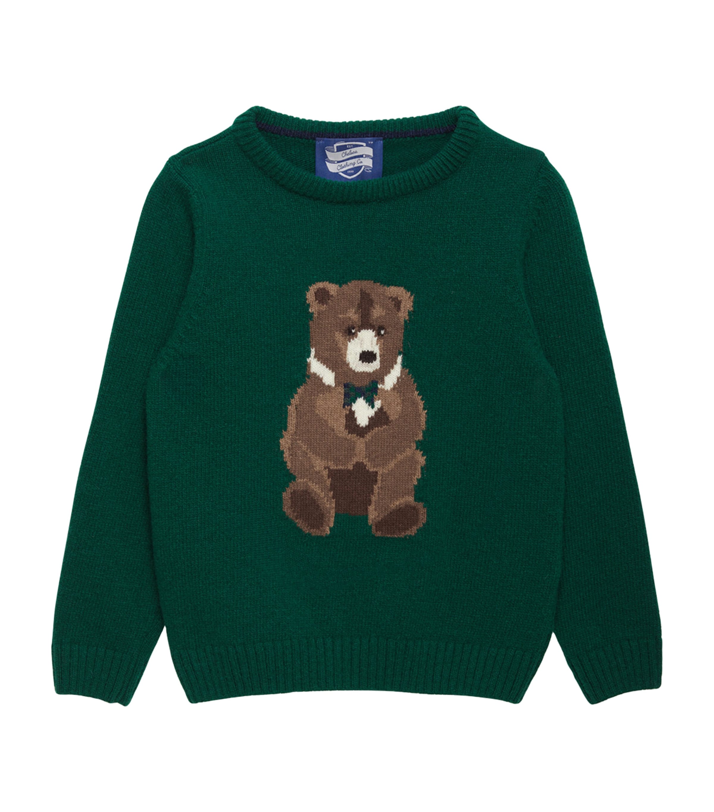 Shop Trotters Wool-blend Timothy Teddy Sweater In Green