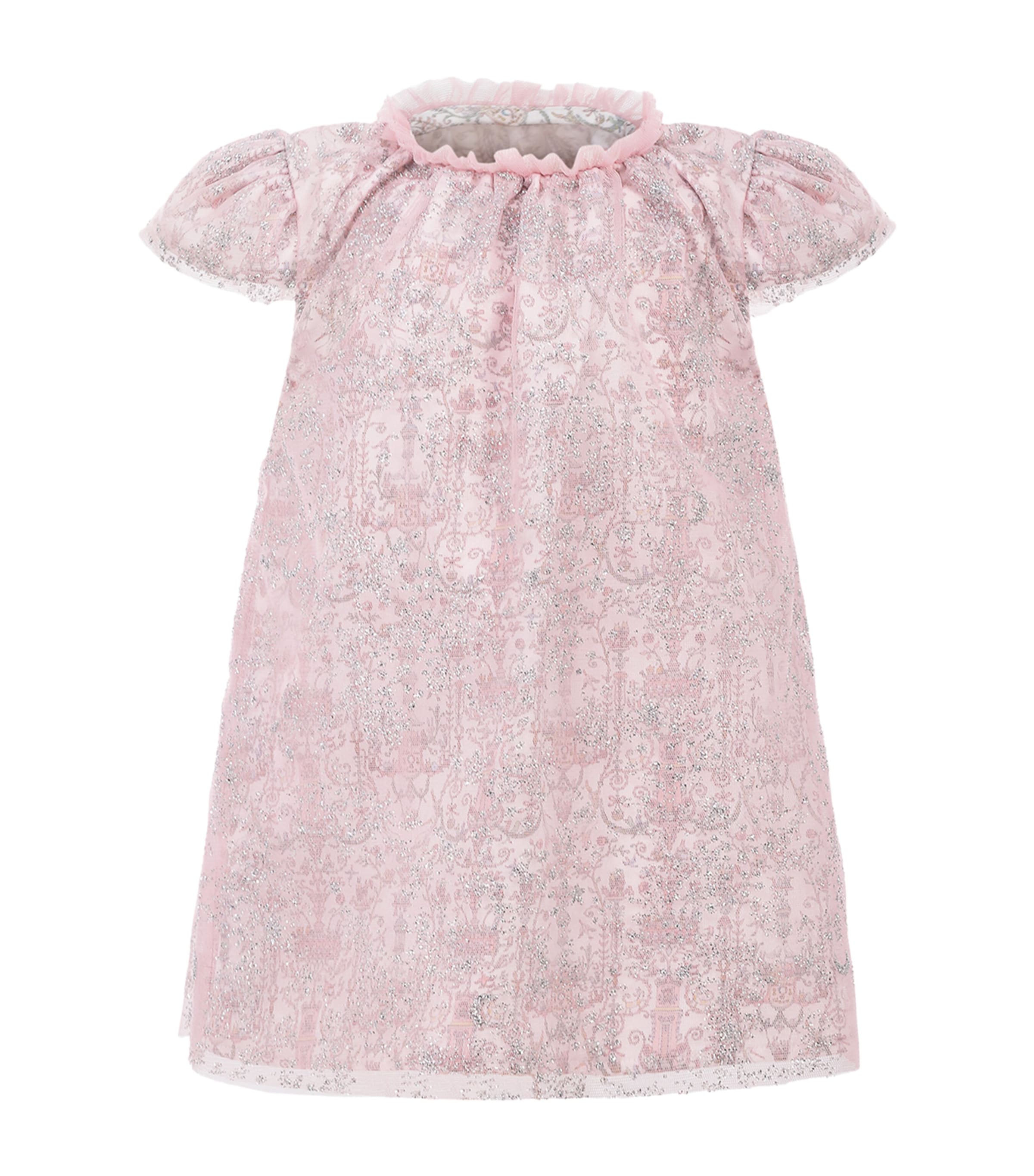 Atelier Choux Printed Dress In Pink