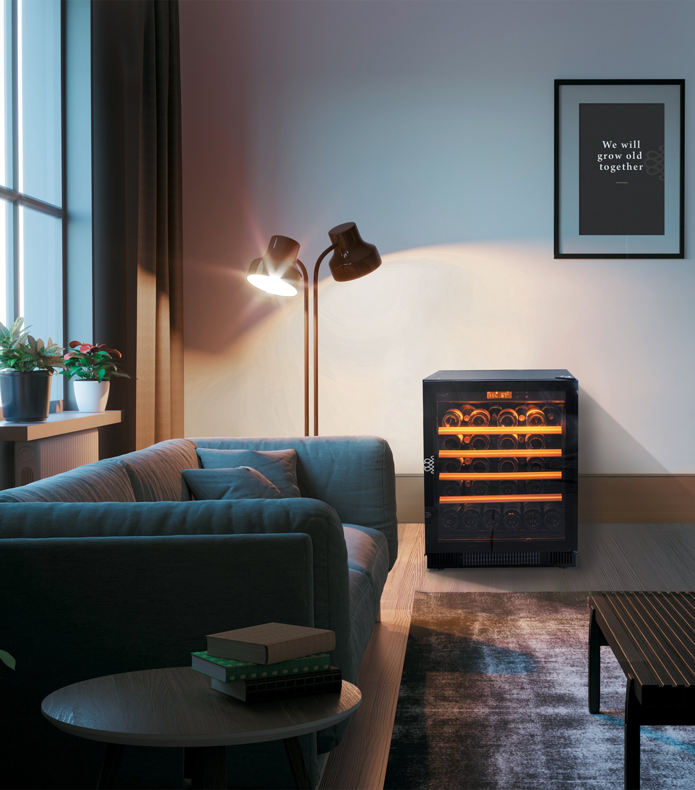 Small Single-Temperature Compact Wine Cabinet NO COLOUR Image 2