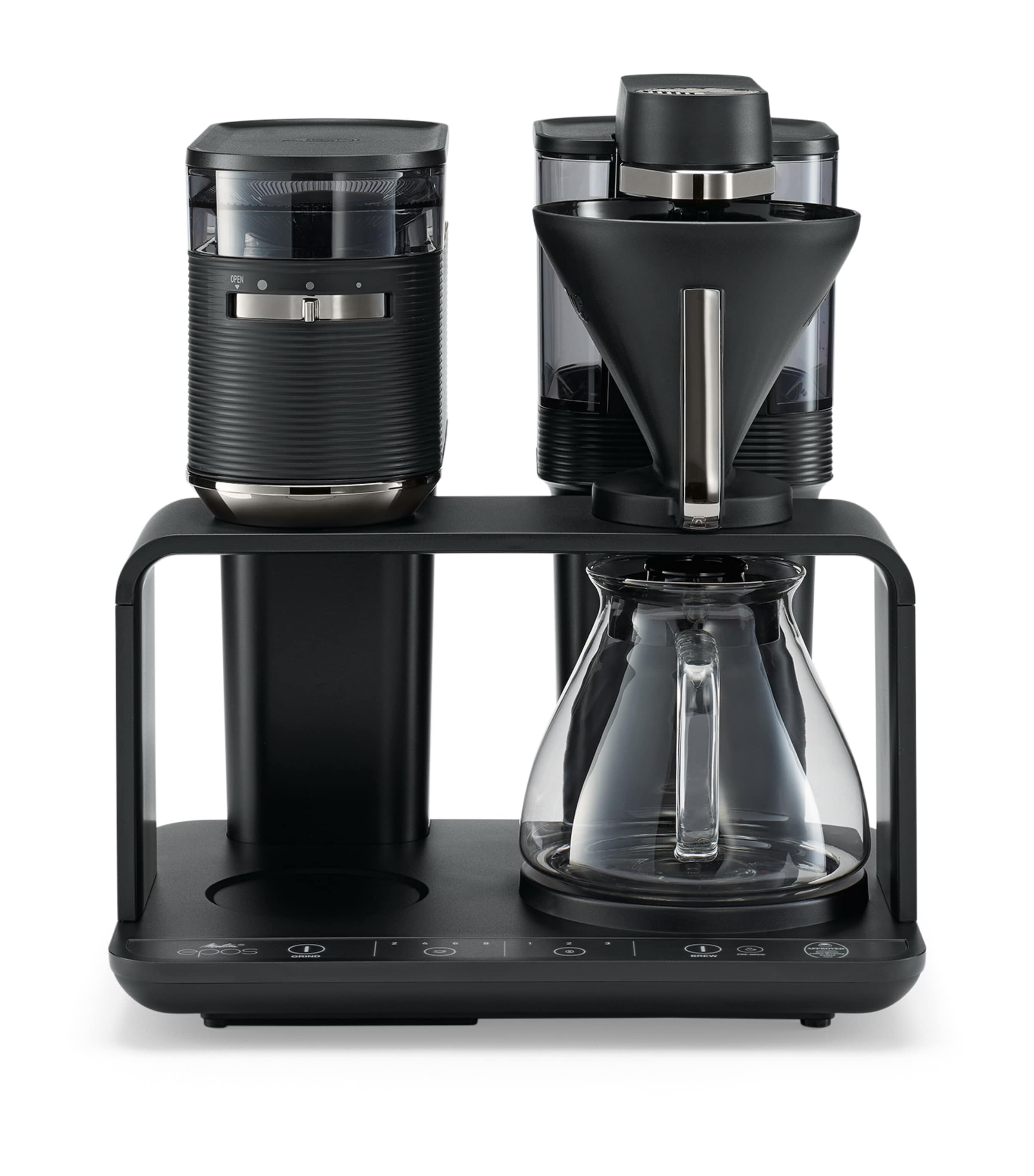 EPOS Chrome Coffee Machine with Grinder CHROME Image 2