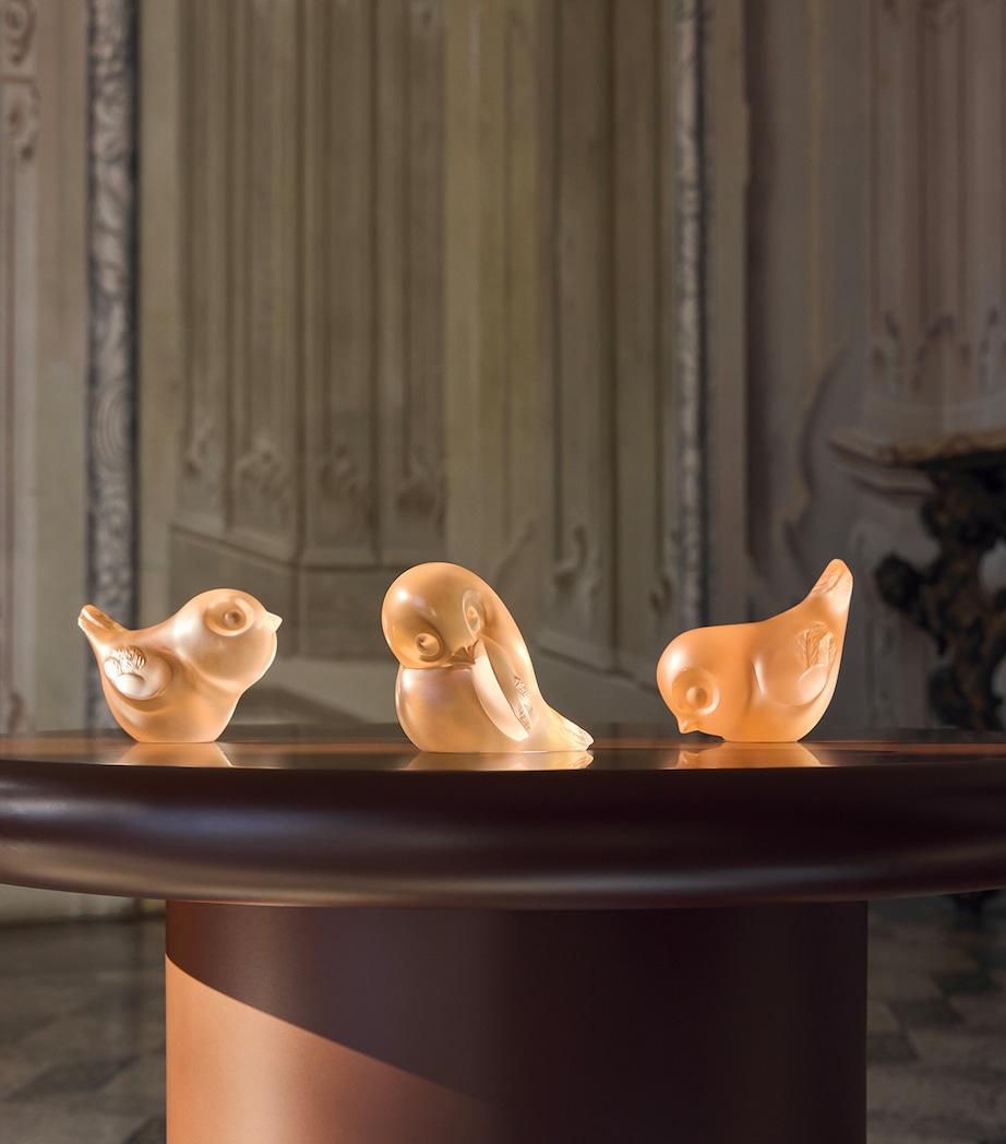 Lalique Piou-Piou Head Up Sculpture (5.5cm) Incolore Image 3