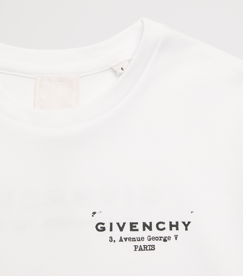 Cotton Cropped Logo T-Shirt (4-12+ Years) H31224/10PWHITE Image 3