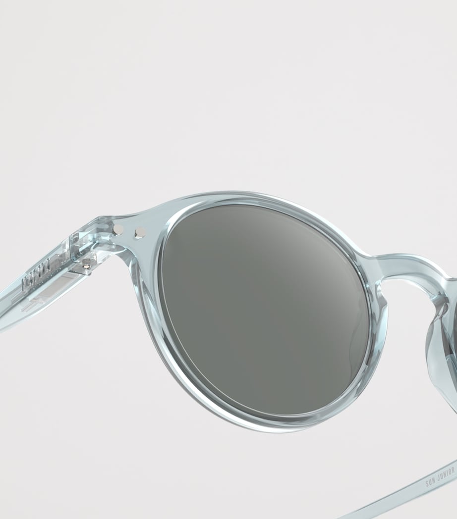 IZIPIZI KIDS #d Round Sunglasses (7-11 Years) Frozen Blue Image 3