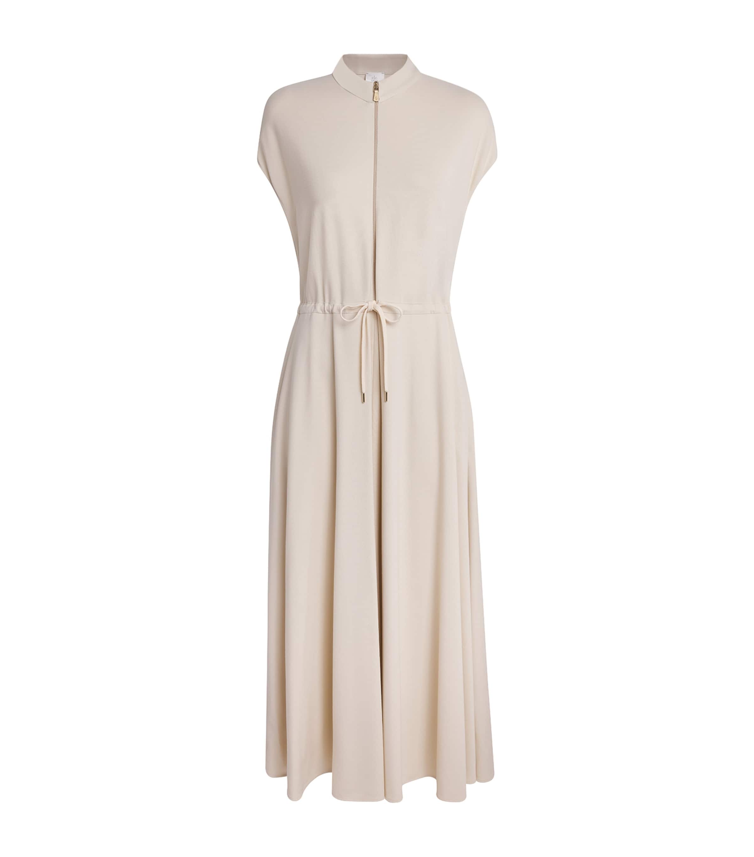 Eleventy Stretch-jersey Maxi Dress In Brown