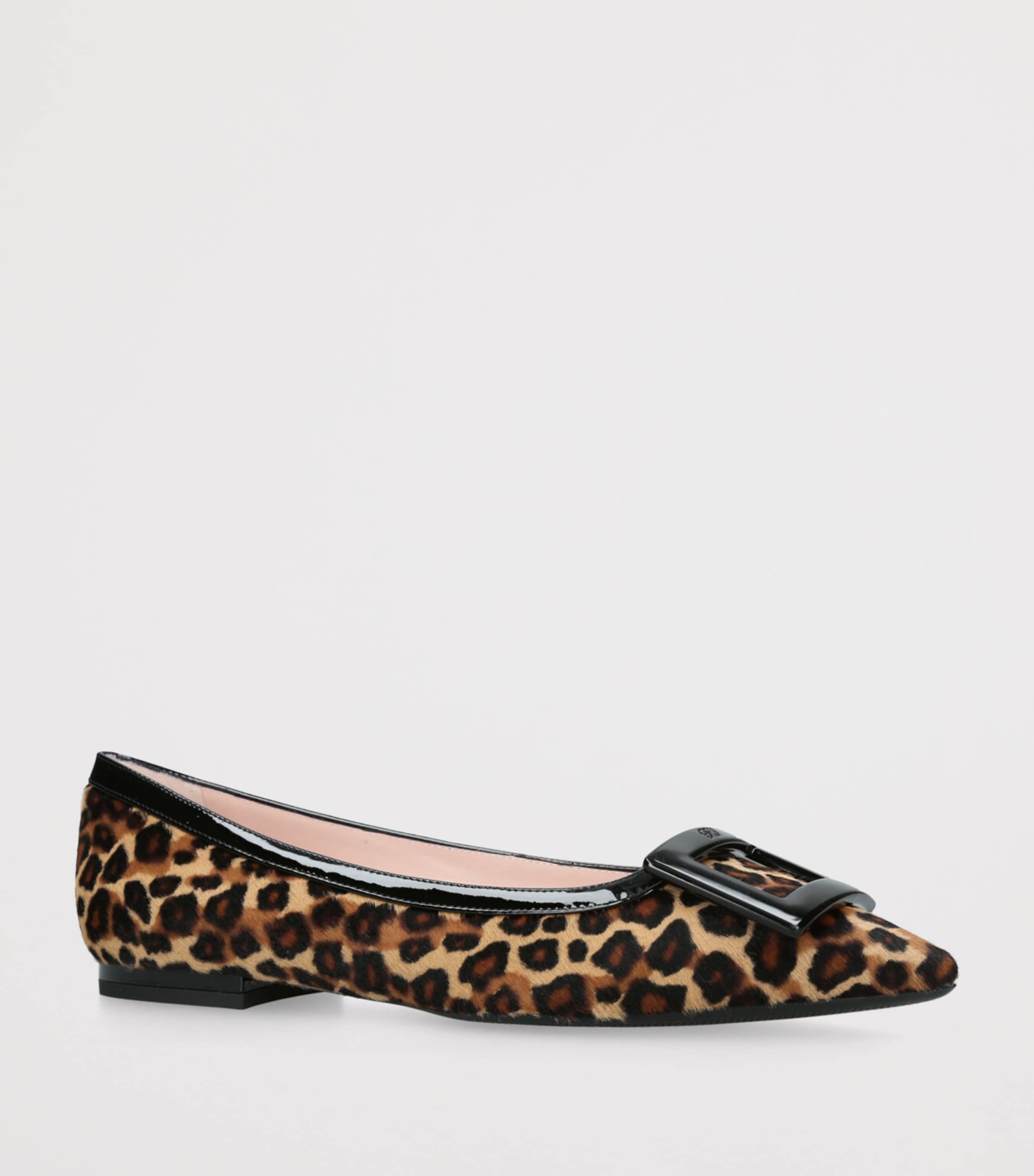 Calf Hair Gommettine Ballet Flats DK.BRN COM Image 3
