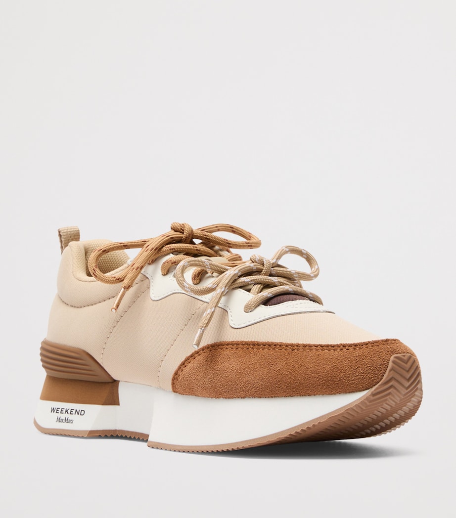 Weekend Max Mara Double Lace Sneakers Ivory Image 3