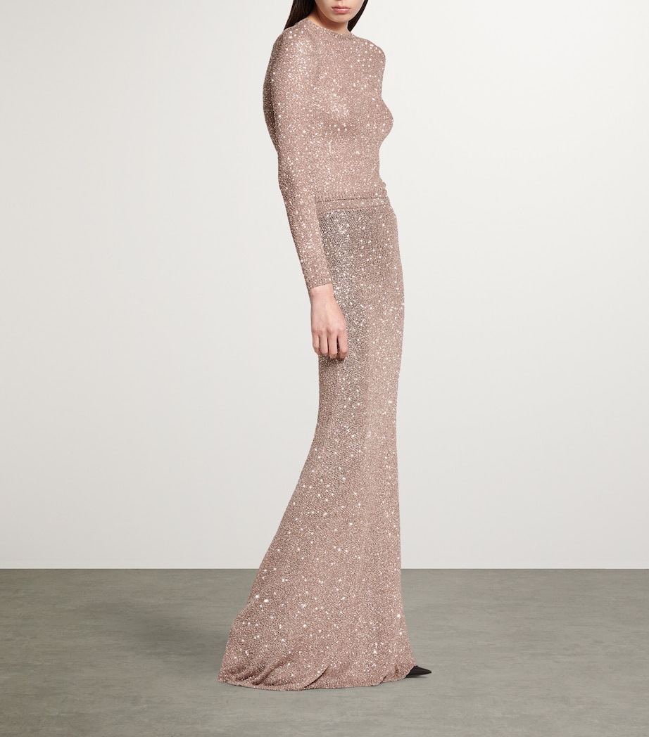 Balenciaga Womens Sequinned Sweater Image 3
