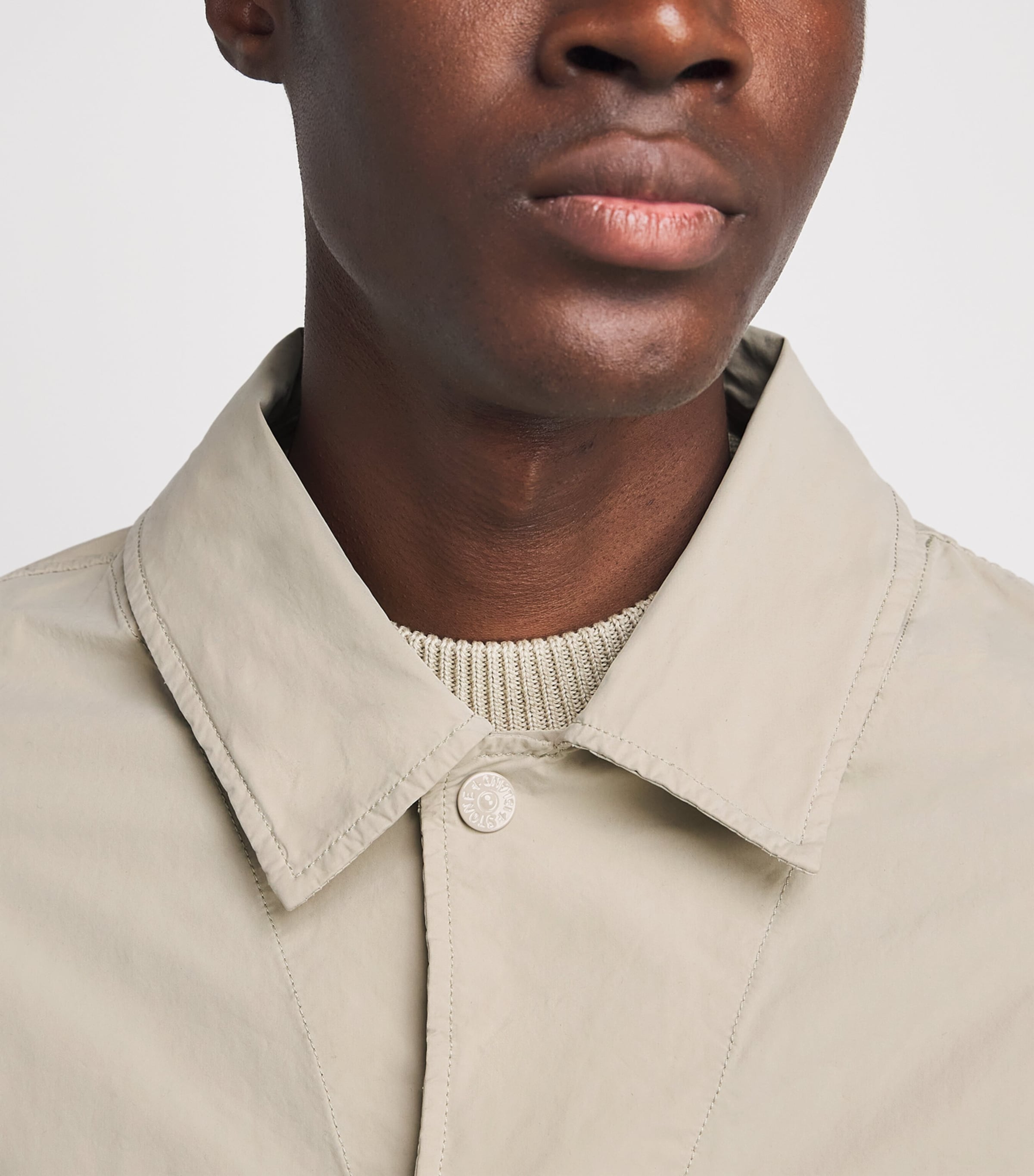 Stone Island Mens David Light-TC Ghost Coach Jacket Image 3
