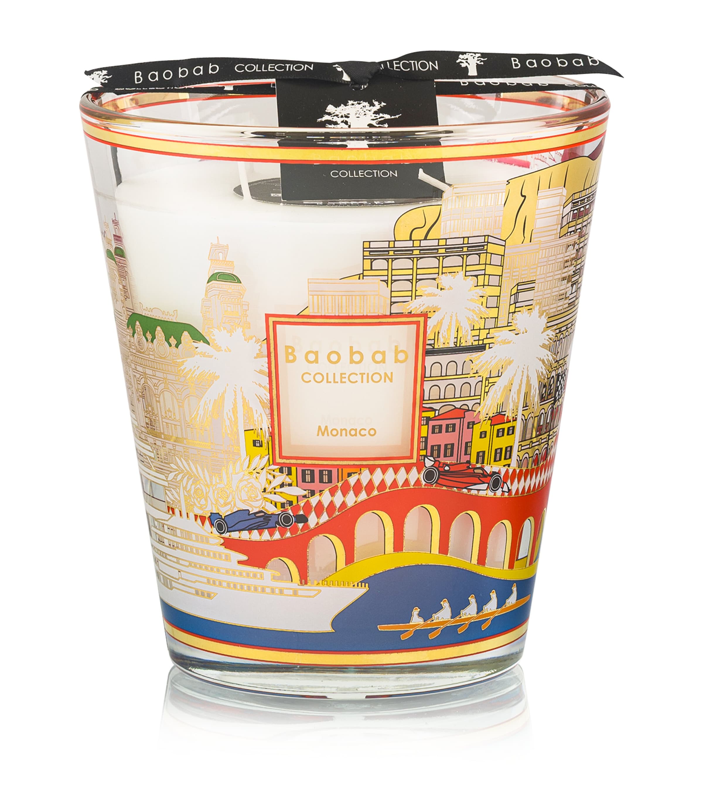 Baobab Collection Monaco Scented Candle (16cm) Gold Image 1