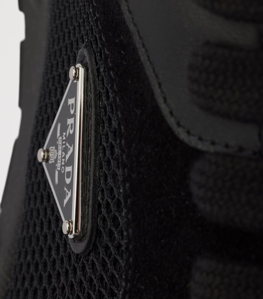 Prada Re-Nylon and Leather Prax Sneakers Black Image 6