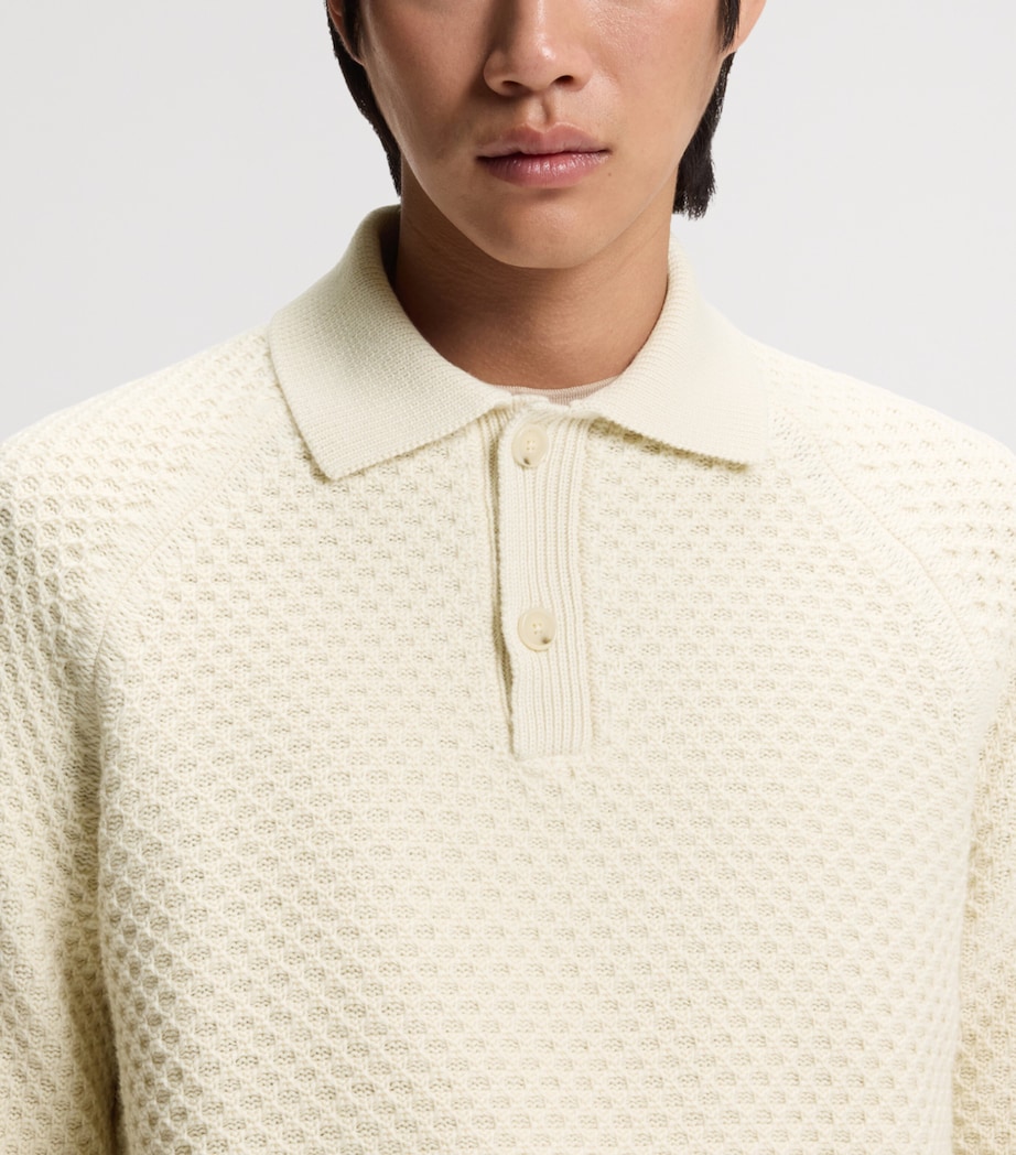 BOSS Mens Cashmere Polo Sweater Image 5