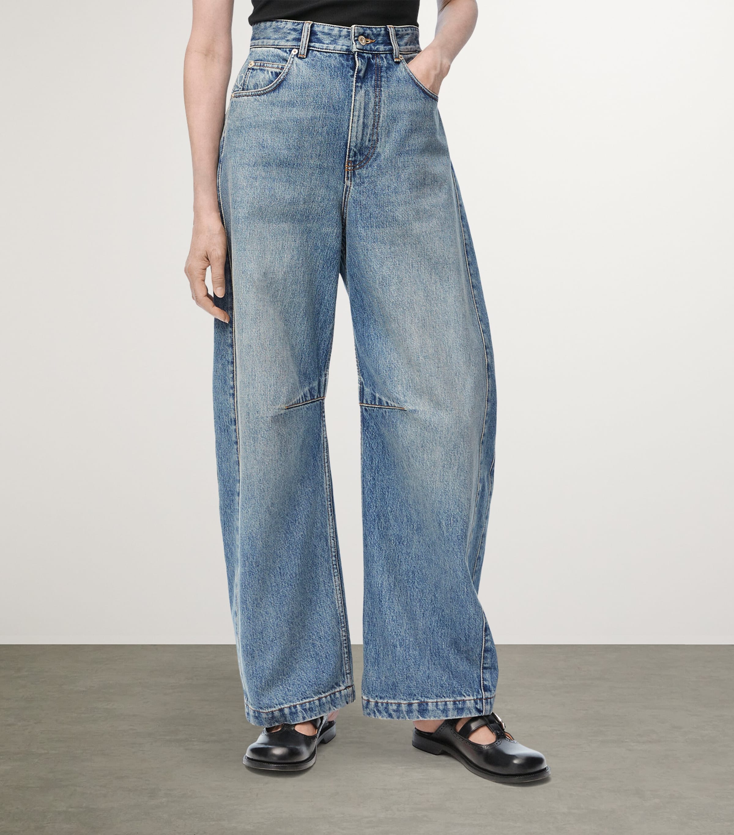 Anagram Barrel Jeans WASHED DENIM Image 3