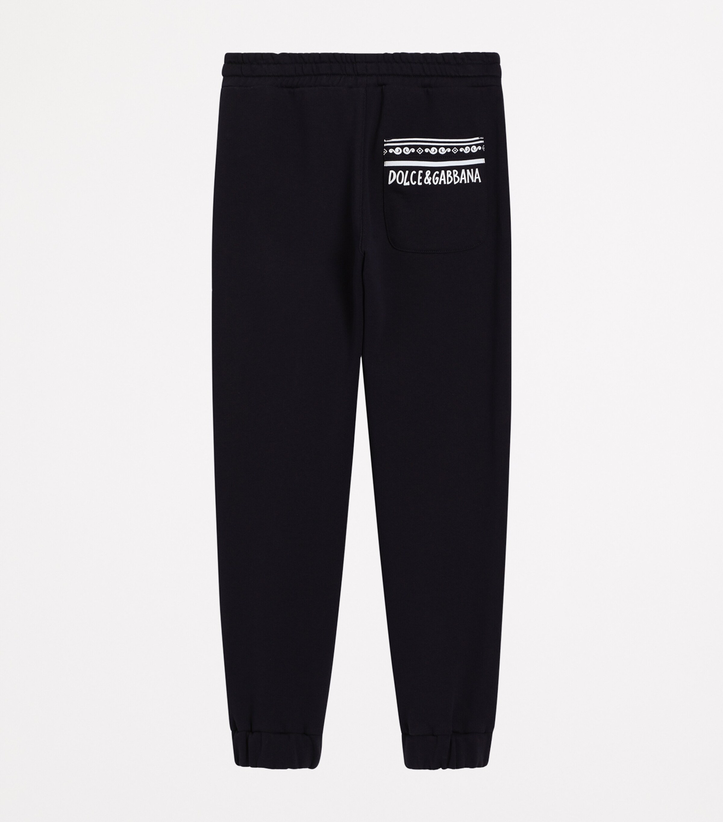 Dolce&Gabbana Kids Cotton Fleece Logo Sweatpants (8-12+ Years) Very Dark Image 2