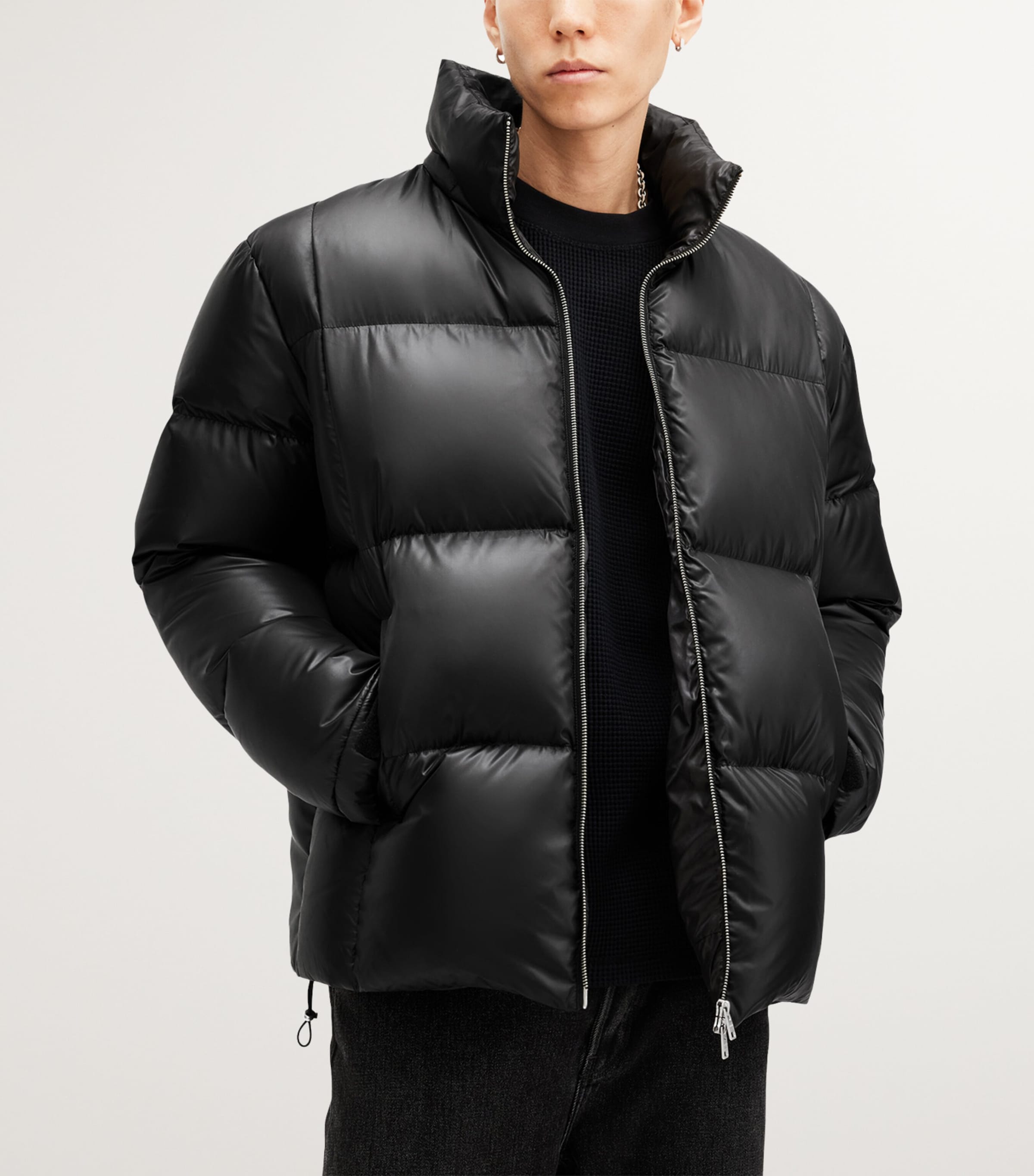 新品 LUPIN PUFFER ダウンロード AllSaints Black Recycled Down Lupin Puffer Jacket | Harrods JP
