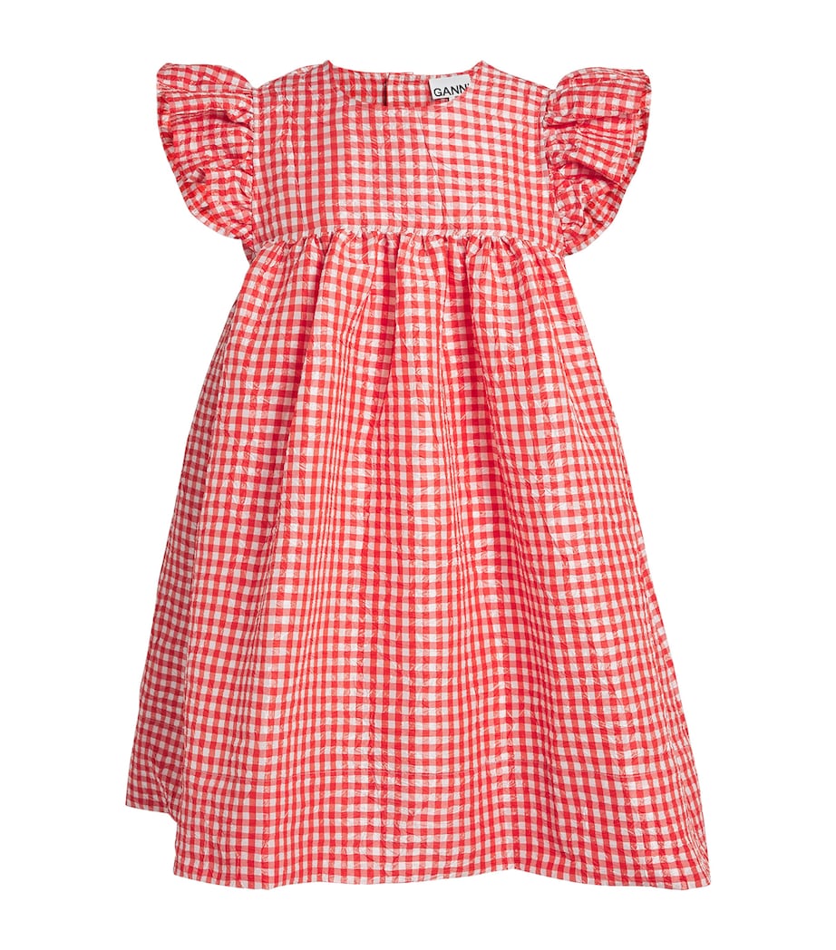 Taffeta Check Mini Dress 847 RED ALERT Image 1