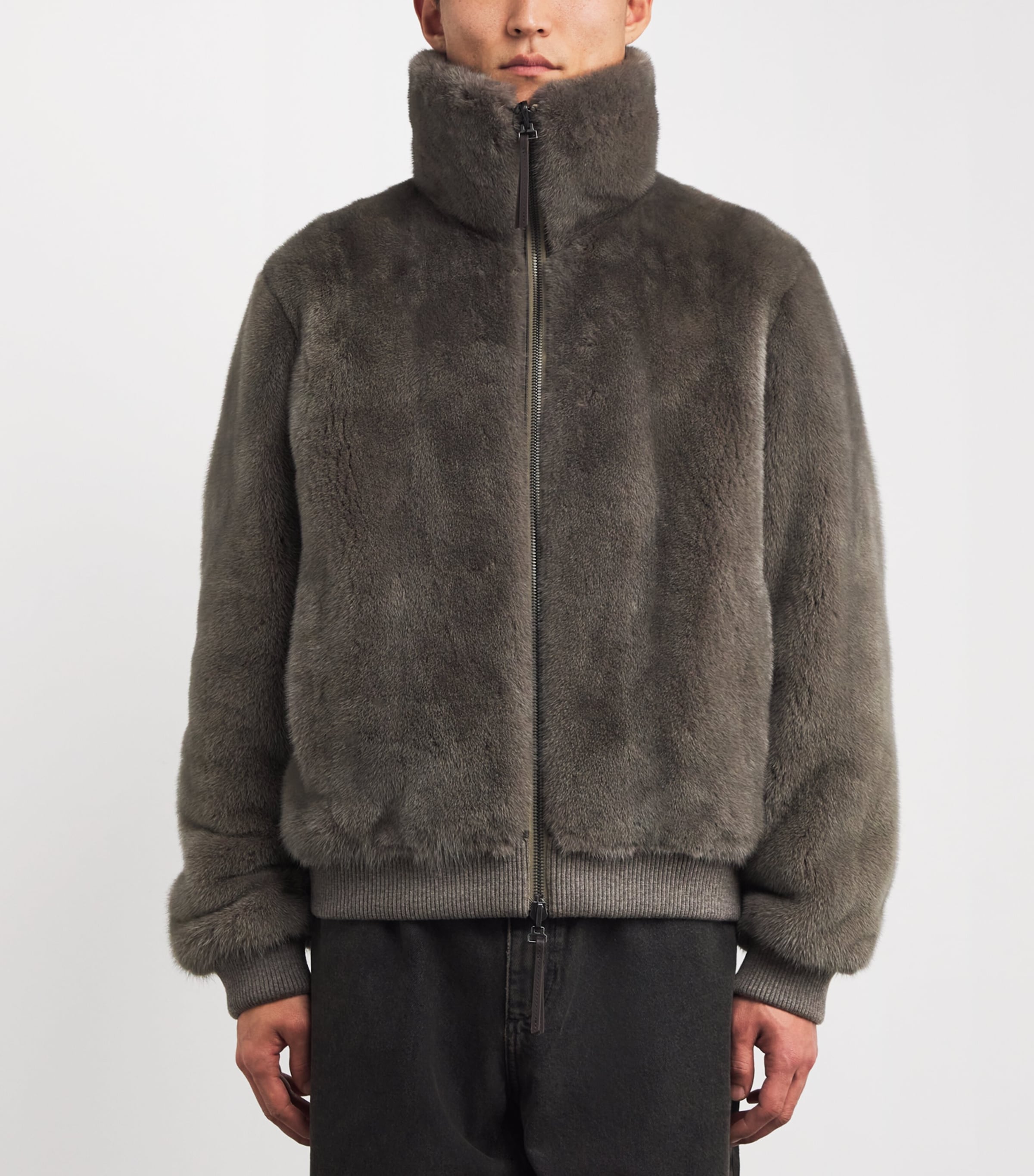 Mink Bomber Jacket B3210 SCHISTE/BRLRD Image 3