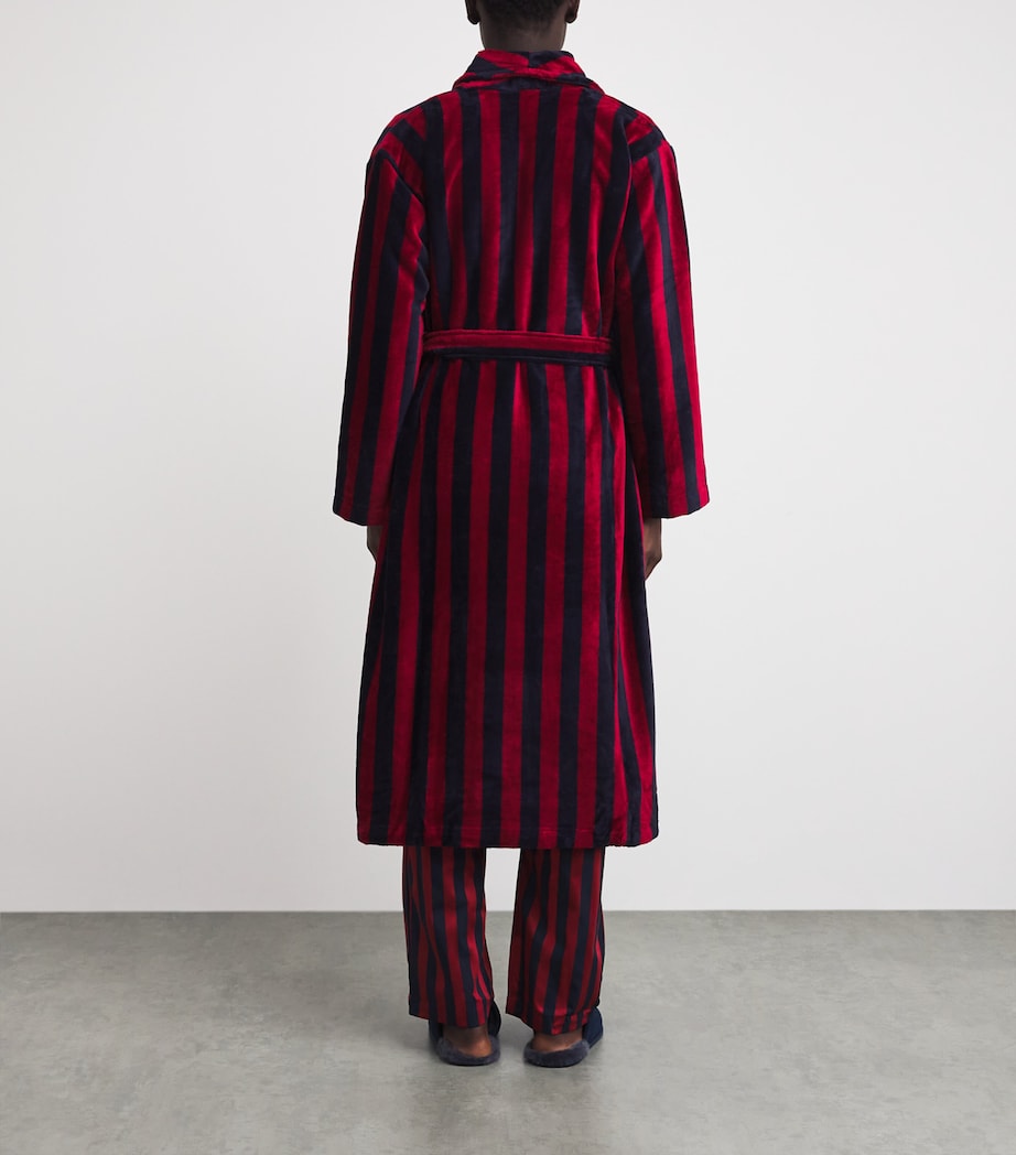Terry Stripe Aston Bathrobe 032MUL Image 4