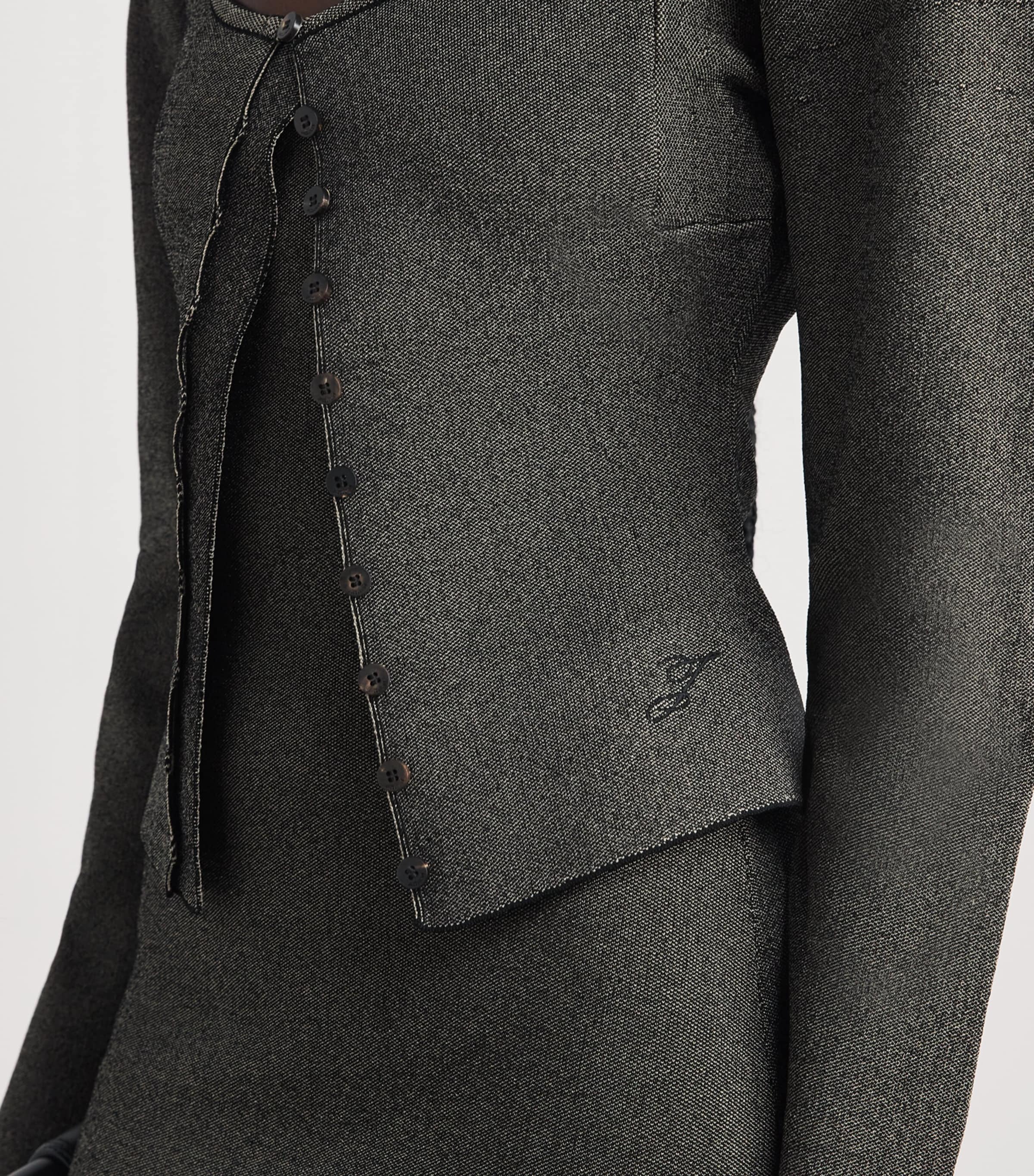Jacquemus Womens Sera Cardigan Dark Beige Image 3