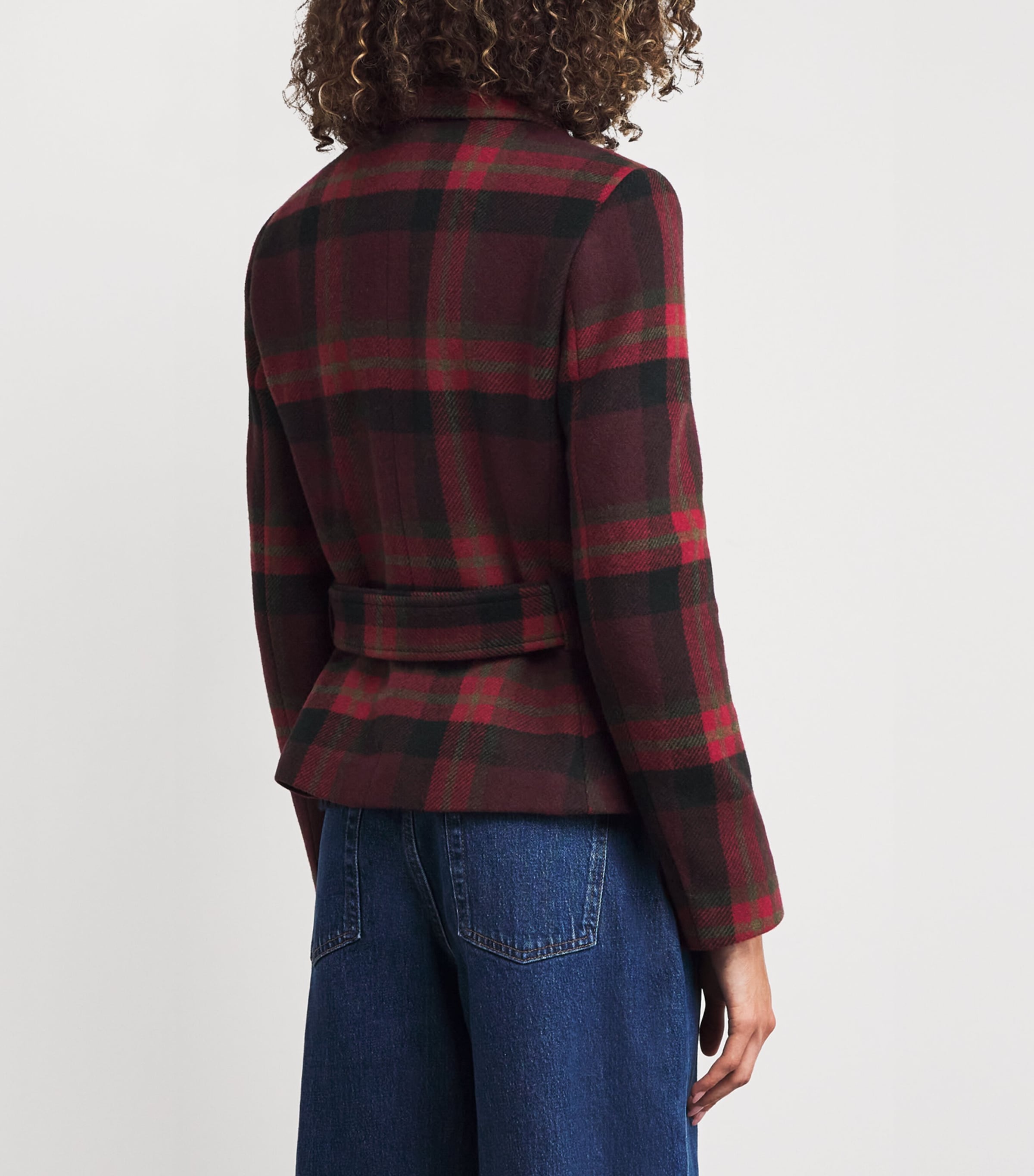 Wool-Blend Check Jacket 1967 RED MULTI PLAID Image 4