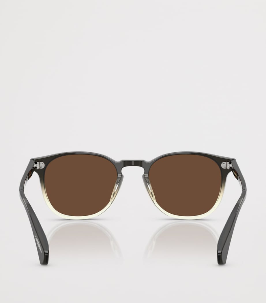 Oliver Peoples Finley Esq. Round Sunglasses Black Image 4