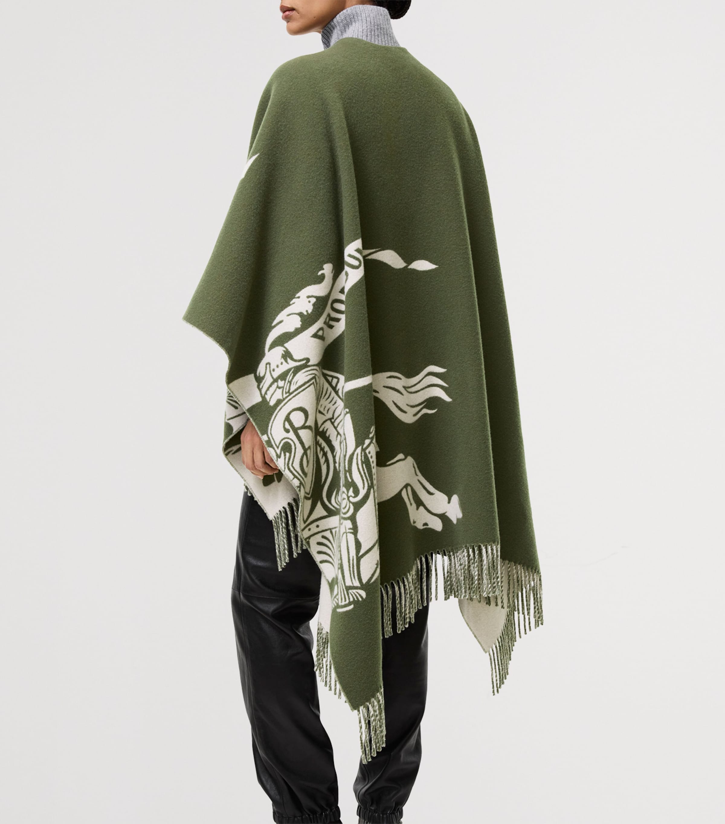 Burberry Wool-Cashmere EKD Cape Pea Green Image 3