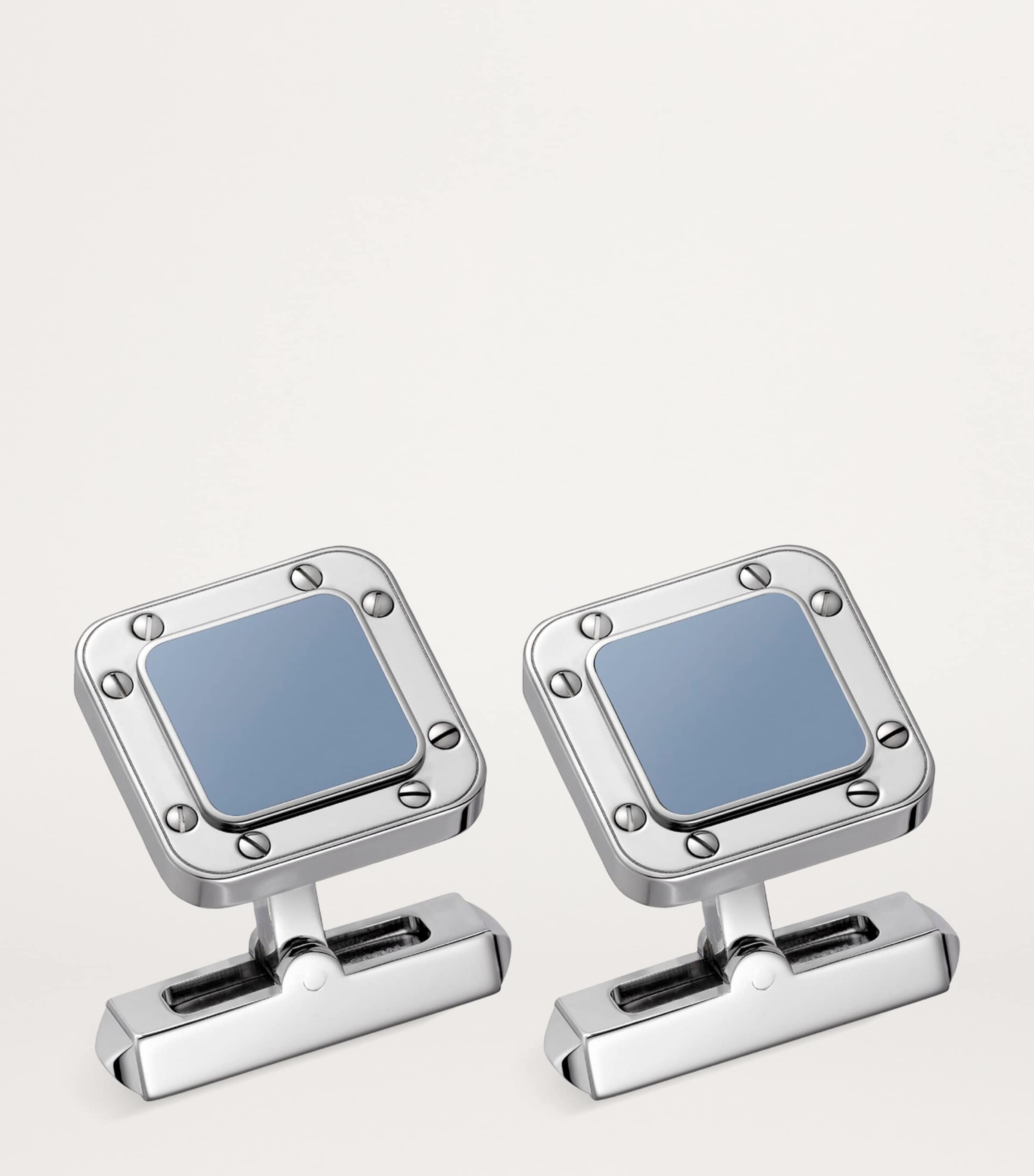 Santos De Cartier Cufflinks, Pen and Wallet Set GREY-BLUE Image 3