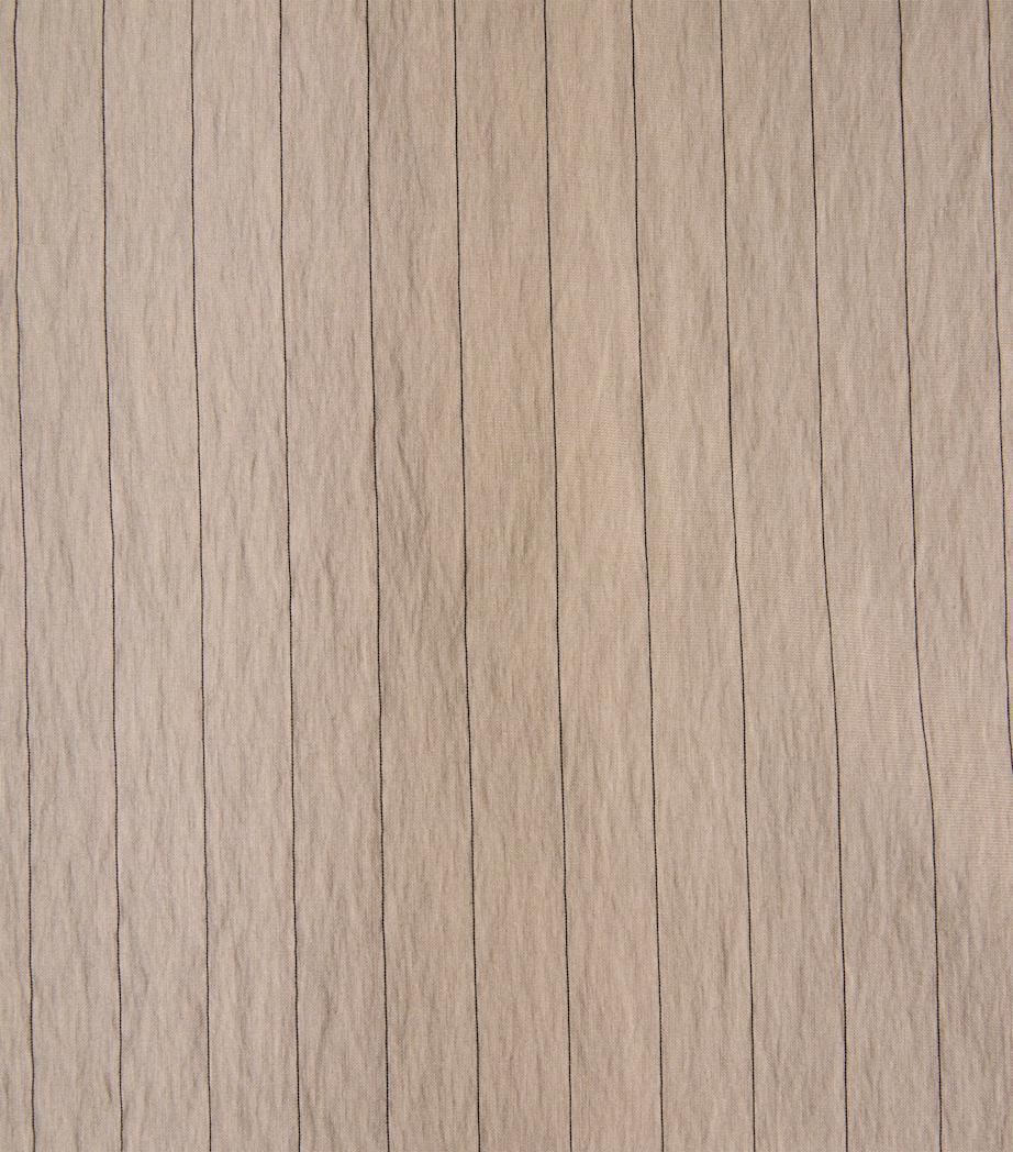 FRAME Mens Cotton Stripe Shirt Bgst Beige Stripe Image 6