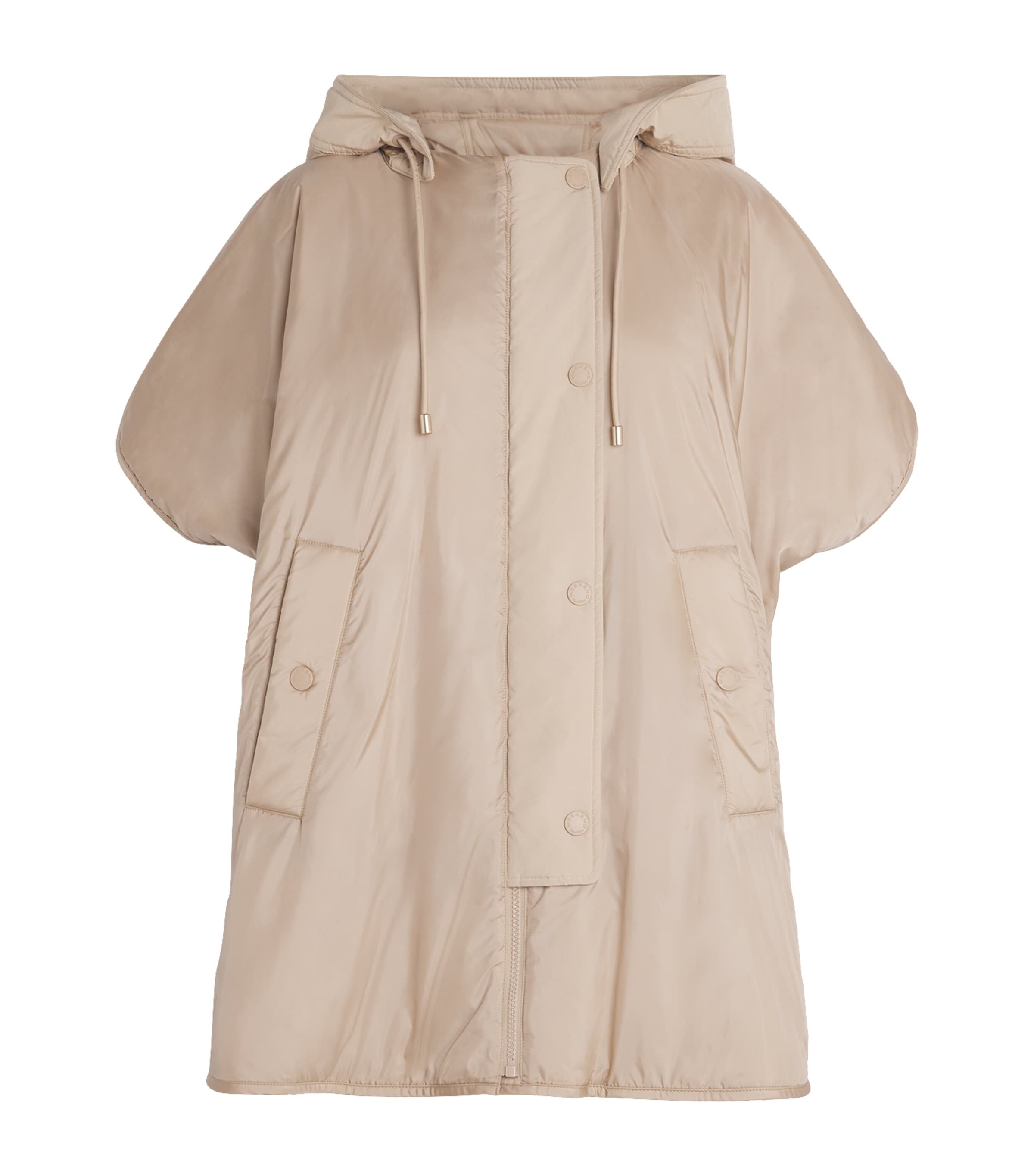 Weekend Max Mara Reversible Padded Cape Jacket In Neutral