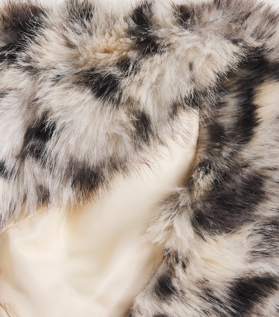 Faux Fur Leopard Bucket Hat LEOPARD Image 3