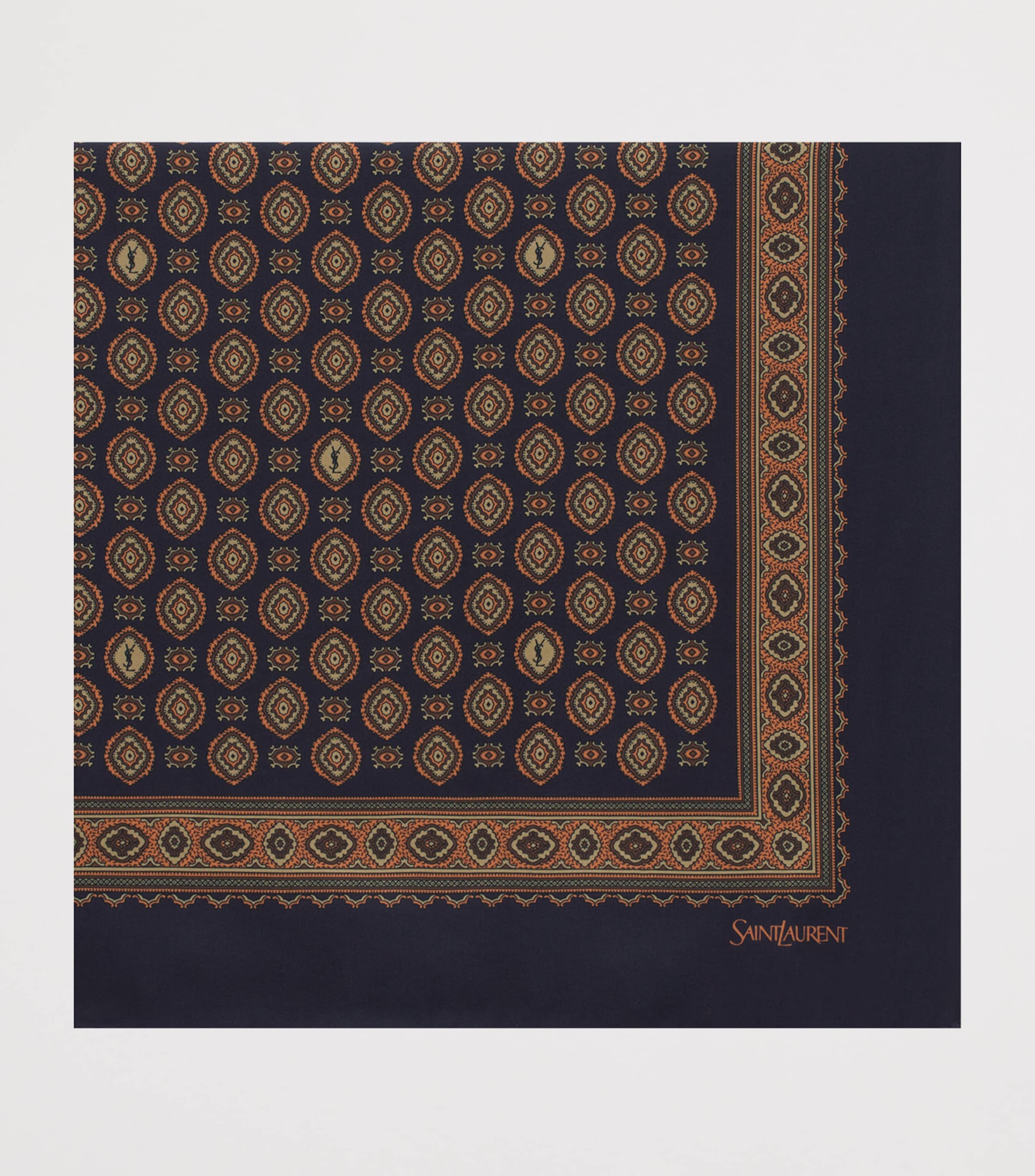 Silk Medallion Print Scarf 4179 Image 2