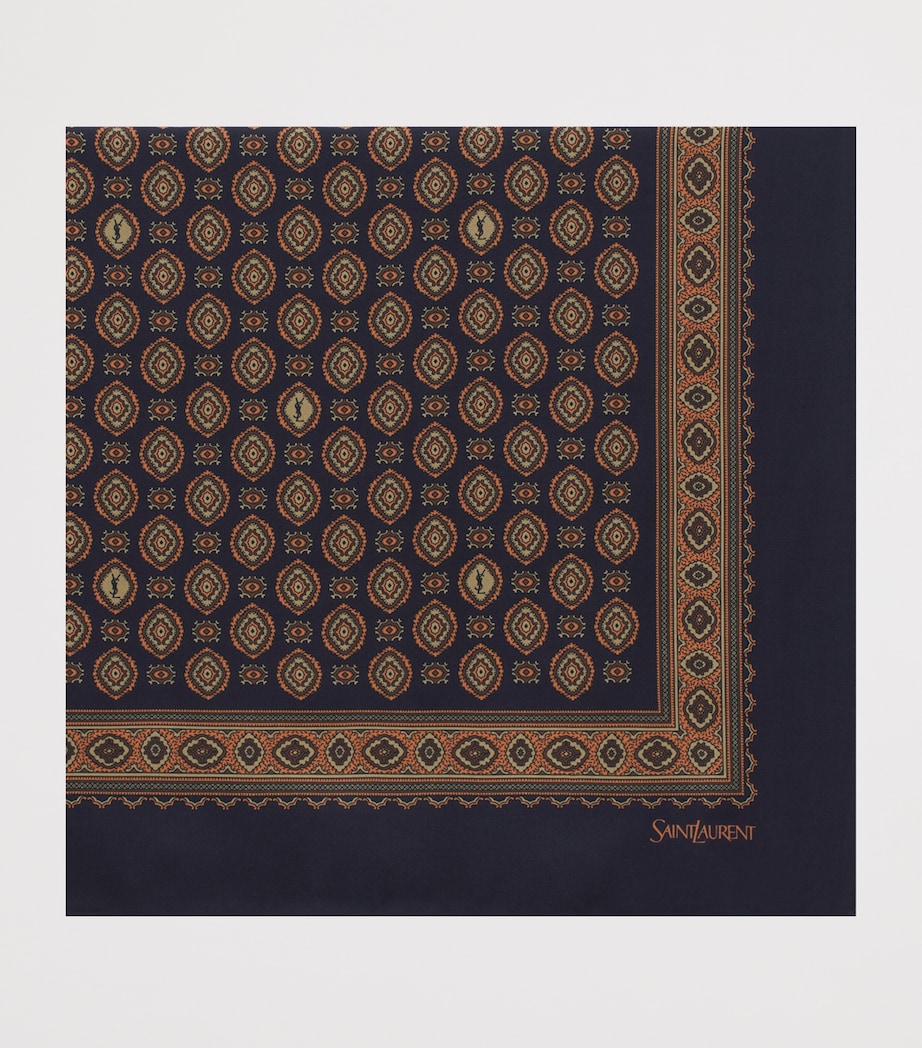 Silk Medallion Print Scarf 4179 Image 2