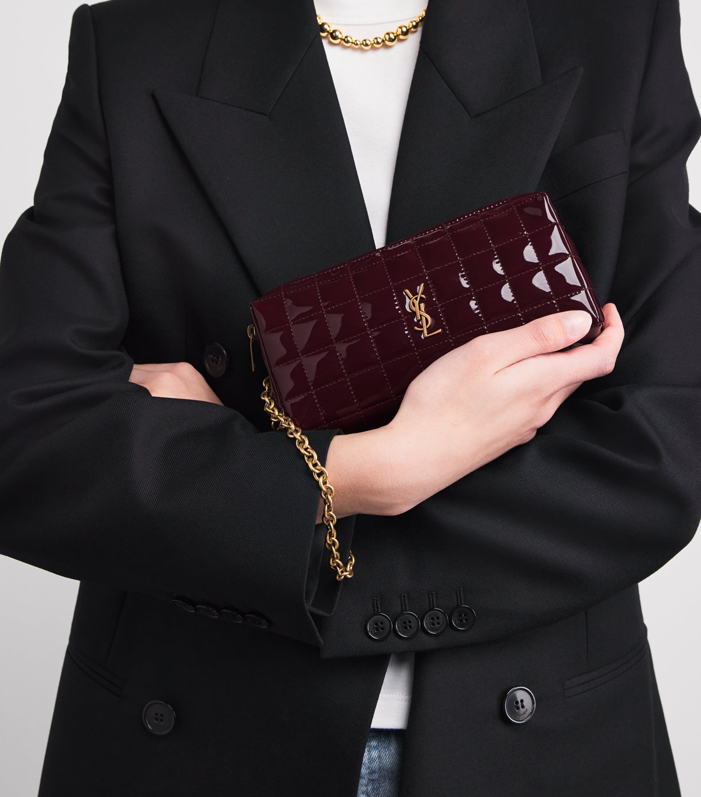 Saint Laurent Monogram Pouch With Chain Image 4