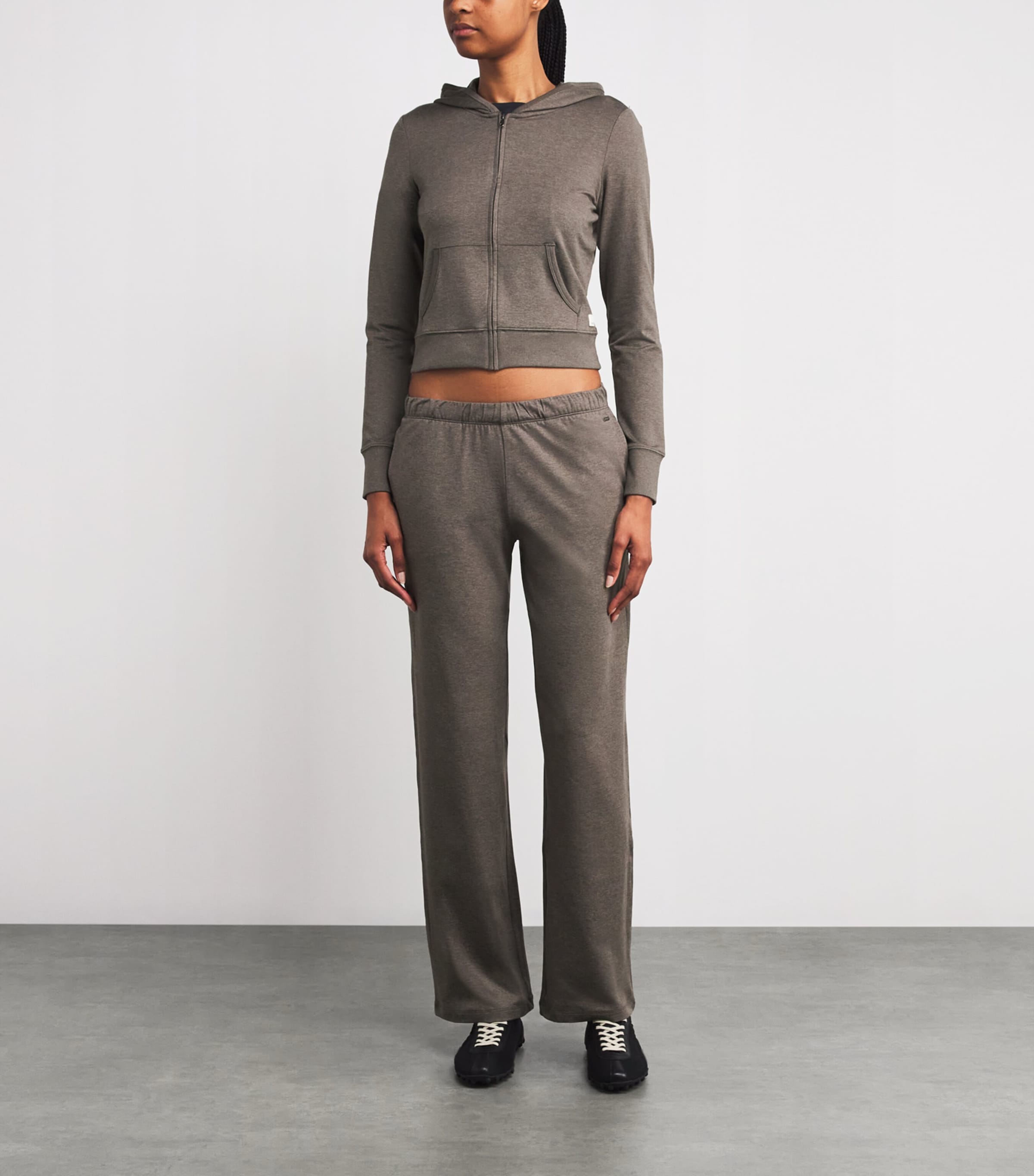 Halo Mini Zip-Up Hoodie HHI CHIA HEATHE Image 2