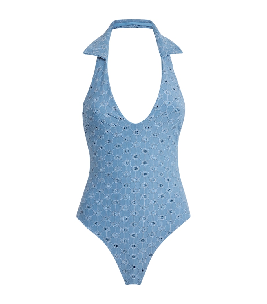 Devon Windsor Womens Anais Open-Work Swimsuit Capri Image 1