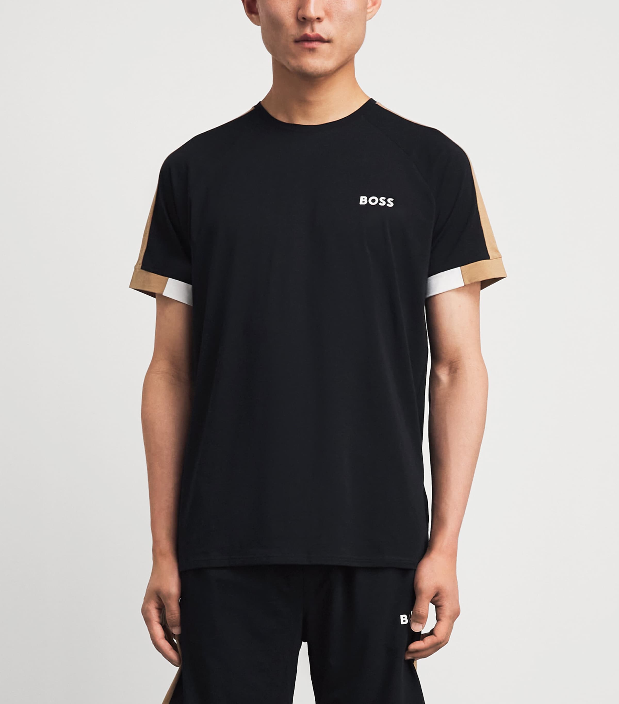 BOSS Mens Balance Sweatshorts Black Image 4