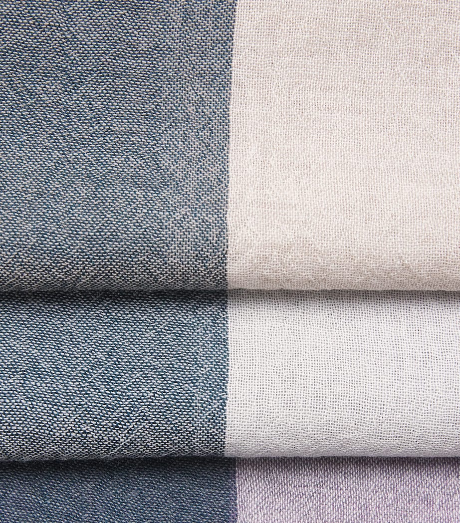 Cashmere Check Ethie Scarf RU7718-00 NTRL/PINK Image 4