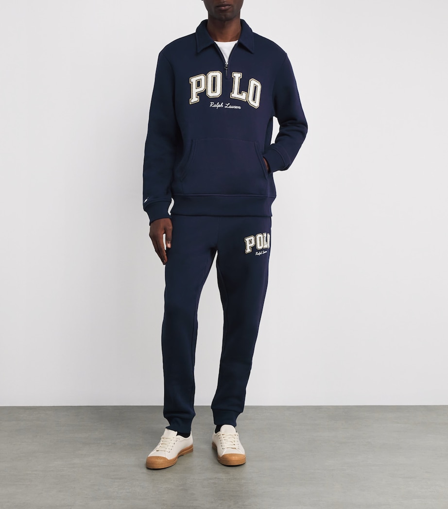 Cotton-Blend Varsity Sweatshirt NAVY Image 2