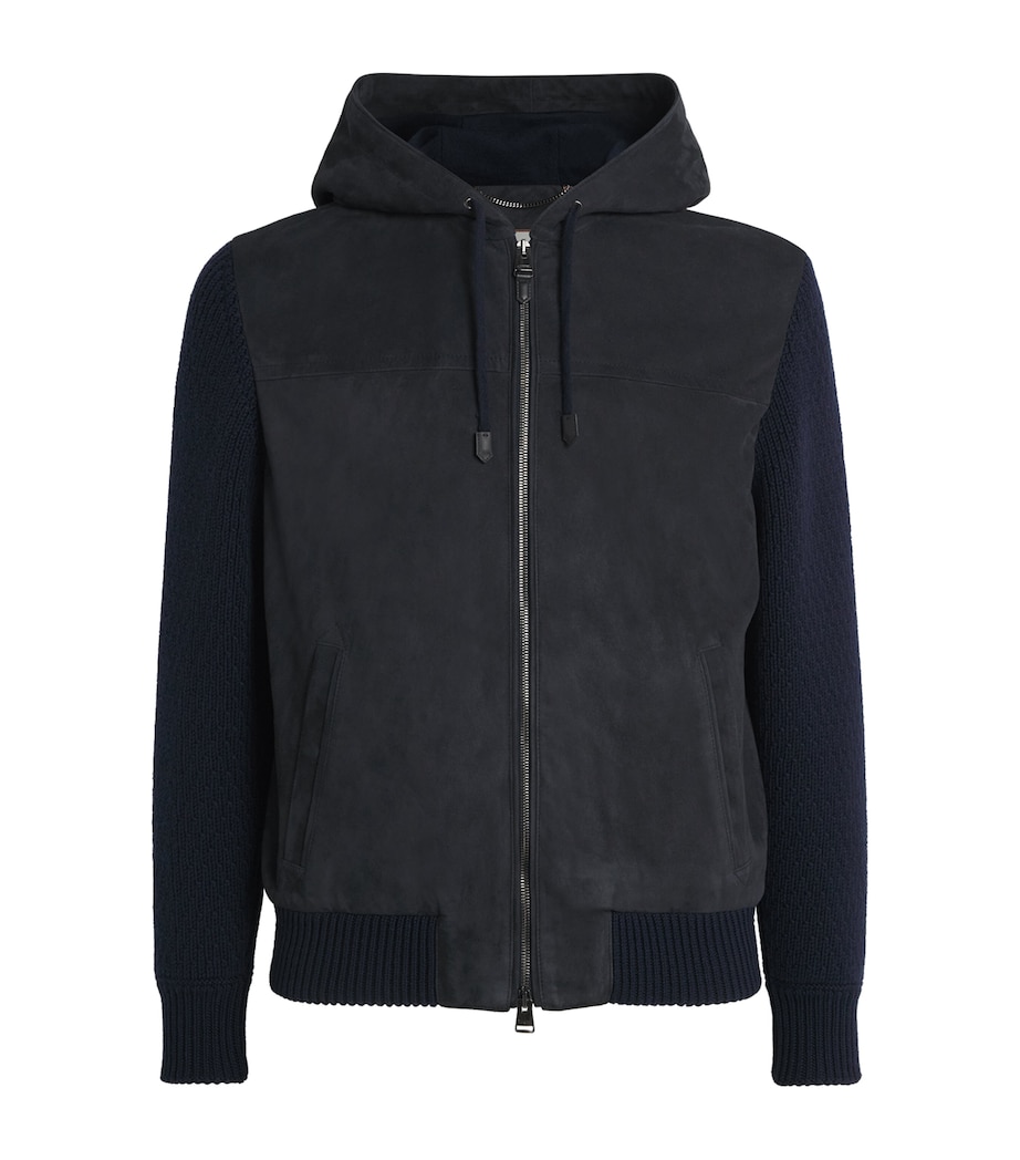 Suede-Wool Hooded Jacket 308 Image 1