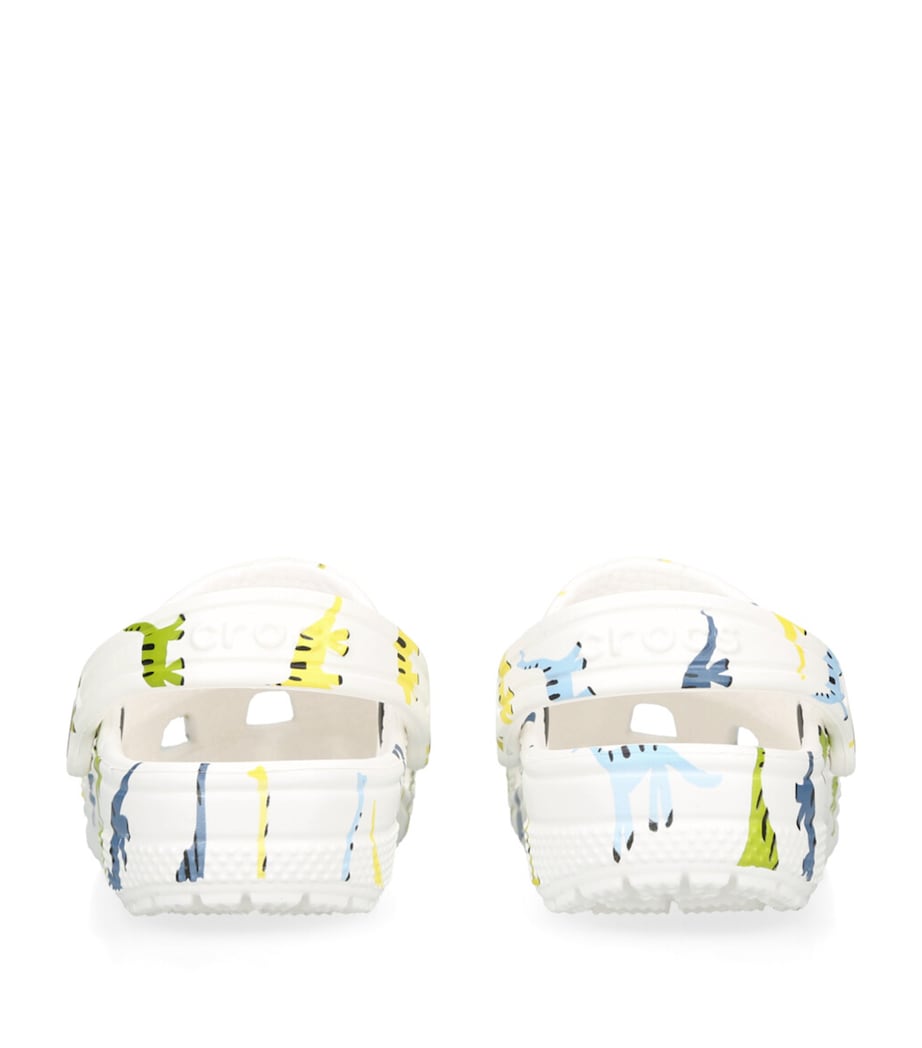 CROCS KIDS Classic Dinosaur Clogs White/oth Image 2