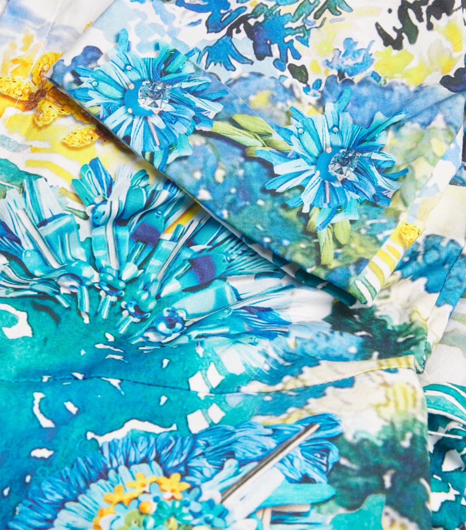 Satin Como Shirt Midi Dress AVIEMORE WATER Image 5