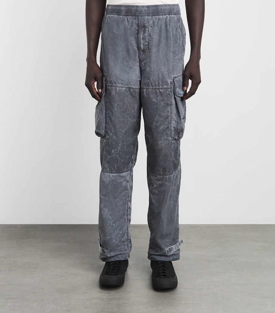 Stone Island Mens Coated Cargo Trousers Image 4