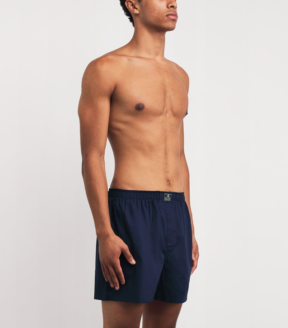 Classic Cotton Boxer Shorts (Pack of 3) OXBLU AOP/CR NVY/BLU Image 2