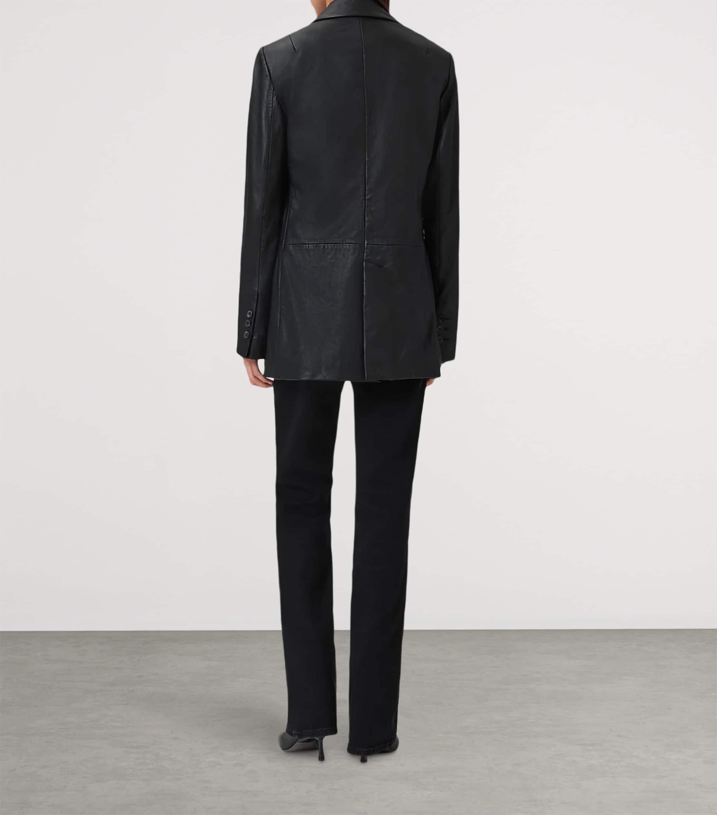 Haldan High-Rise Bootcut Jeans WASHED BLACK Image 4