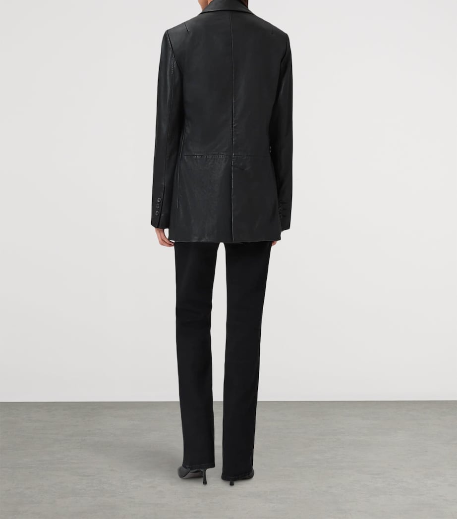 Haldan High-Rise Bootcut Jeans WASHED BLACK Image 4