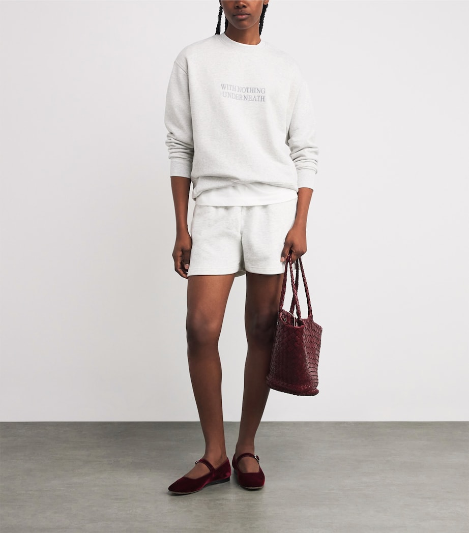 Cotton Spencer Sweatshirt GREY Image 2