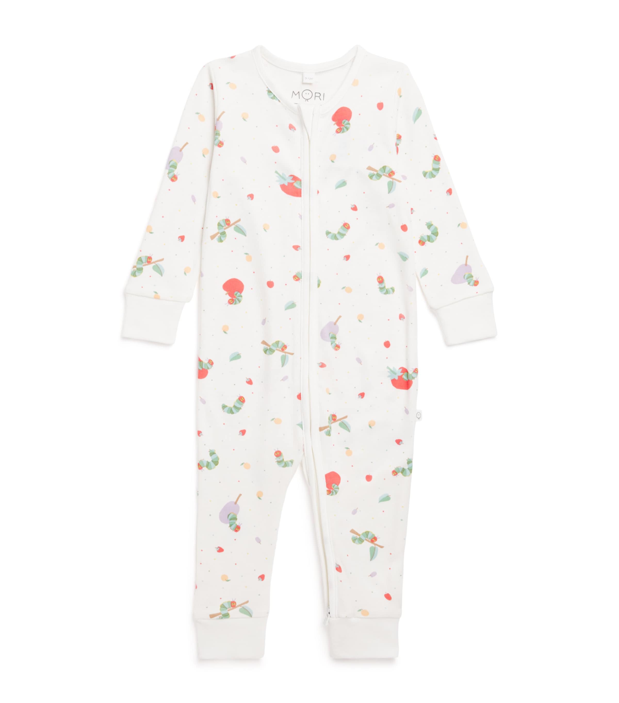 Mori Organic Cotton-bamboo The Very Hungry Caterpillar All-in-one In Multi