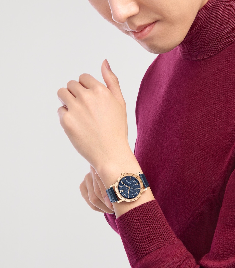 Rose Gold Bvlgari Bvlgari Watch 38mm STONES Image 9